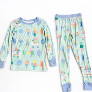 Kids Ice Cream Print Pajama Set - Little Sleepies